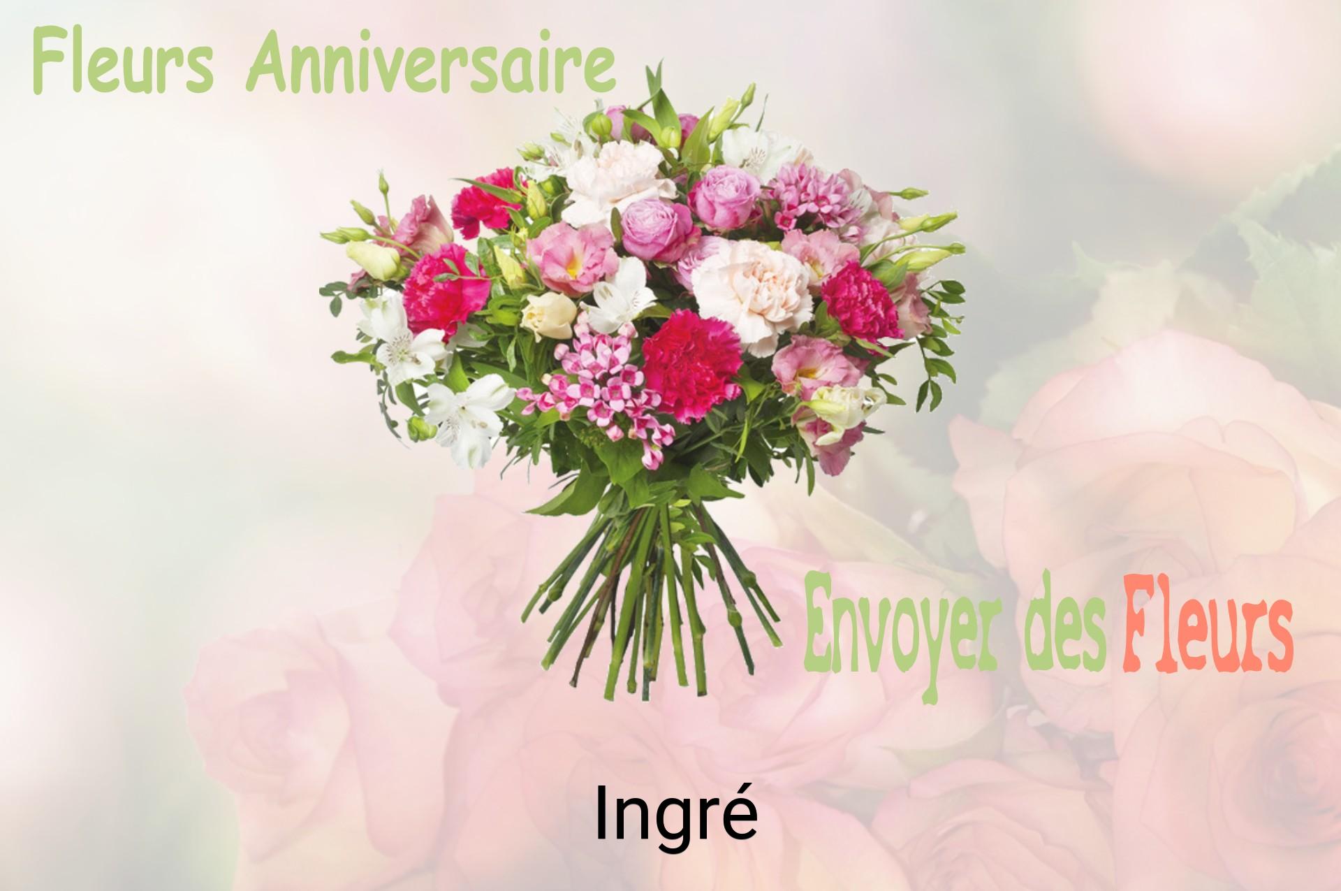 Bouquet de fleurs d’anniversaire livré à Ingré