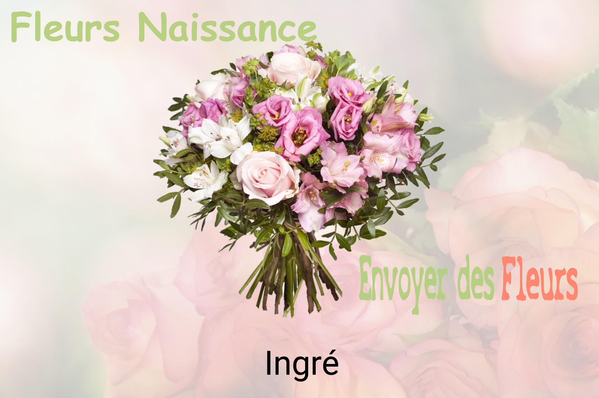 Bouquet de fleurs de naissance livré à Ingré